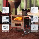Portable Green Hori 5 Pellet Stove for Camping