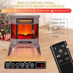 RealSmart 22" Freestanding Electric Fireplace Heater