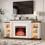 72-Inch LED Electric Fireplace with TV Stand