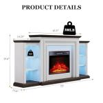 72-Inch LED Electric Fireplace with TV Stand
