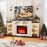 72-Inch LED Electric Fireplace with TV Stand