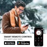 Silonn 60" Electric Fireplace with Remote & App