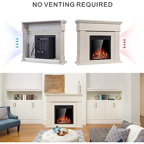44" Electric Fireplace with Mantel and Remote Control
