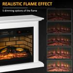 31" Electric Fireplace with Dimmable Flame Effect
