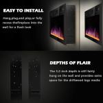 BOSSIN 72 Inch Ultra-Thin Electric Fireplace