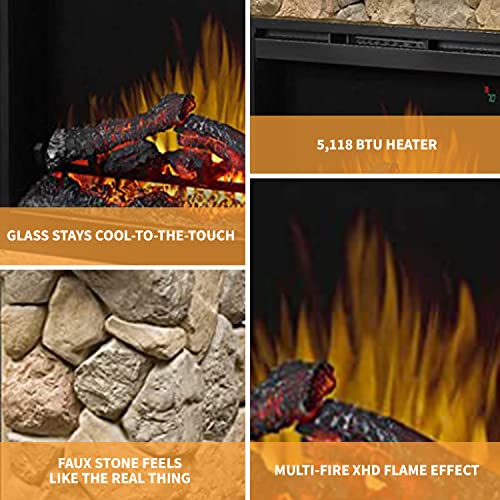 Dimplex Fieldstone 26" Electric Fireplace Package
