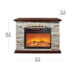 LifeSmart Large Square Faux Stone Infrared Heater