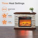 LifeSmart Large Square Faux Stone Infrared Heater