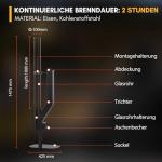 Rayzi 58 Inch Smokeless Pellet Stove Fire Pit