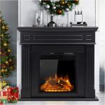 Cowsar 44" Electric Fireplace with Wooden Mantel