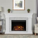 Real Flame Deland Grand Electric Fireplace - White