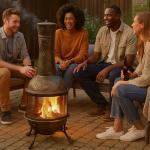 Oakland Living Elite Outdoor Chimenea Fireplace