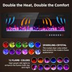 Zionheat 50" Electric Wall Fireplace with Remote