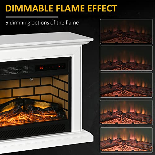 31" Electric Fireplace with Dimmable Flame Effect