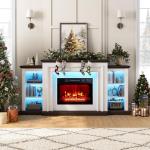 72-Inch LED Electric Fireplace with TV Stand