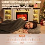 72-Inch LED Electric Fireplace with TV Stand