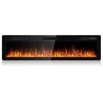 BOSSIN 72 Inch Ultra-Thin Electric Fireplace
