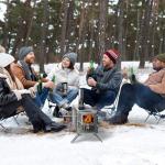 Portable Wood Burning Camping Stove with Chimney