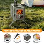 Portable Wood Burning Camping Stove with Chimney