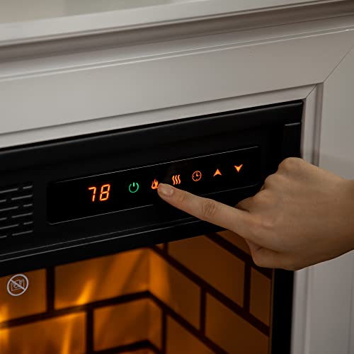 31" Electric Fireplace with Dimmable Flame Effect