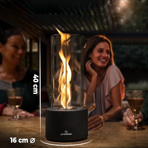 Glanzfeuer Tornado Indoor/Outdoor Tabletop Fireplace