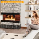 18-Inch Wall Mounted Electric Fireplace with Mantel