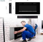 50" Electric Wall-Mounted Fireplace with Remote Control