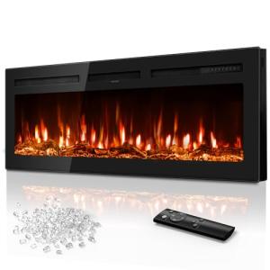 Tehanld 50 Inch Ultra-Thin Electric Fireplace Heater