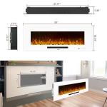 Oxhark 50-Inch Recessed Electric Fireplace Heater