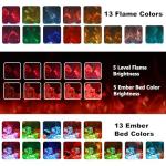 Oxhark 50-Inch Recessed Electric Fireplace Heater