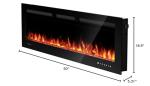 Silonn 50" Smart Electric Fireplace Heater with Remote