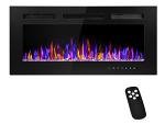 36" Electric Wall-Mounted Fireplace with Remote
