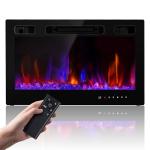 30" Electric Fireplace Insert with Remote Control