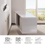 AMERLIFE Wall-Mounted Electric Fireplace TV Stand