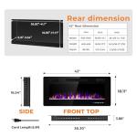 Antarctic Star 42 Inch Electric Wall Fireplace