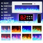 AMERLIFE Wall-Mounted Electric Fireplace TV Stand