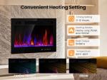 30" Electric Fireplace Insert with Remote Control