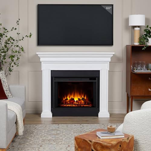 Real Flame Emerson 56" Electric Fireplace with Mantel