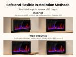 30" Electric Fireplace Insert with Remote Control