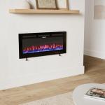 Home4me 36" Wall-Mounted Electric Fireplace Heater