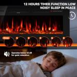 Manastin 50” Electric Fireplace with Remote Control