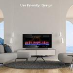 Home4me 36" Wall-Mounted Electric Fireplace Heater
