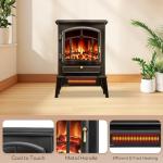 ZAFRO Electric Fireplace Stove with Adjustable Brightness