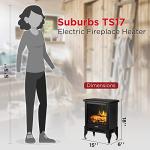 TURBRO TS17 Compact Electric Fireplace Stove
