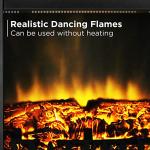 TURBRO TS17 Compact Electric Fireplace Stove