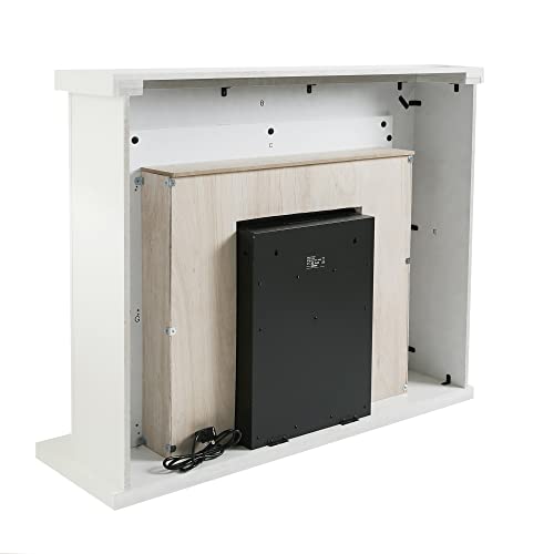 Flamborough Electric Fireplace with Programmable Remote Control