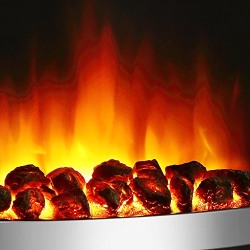 Flamborough Electric Fireplace with Programmable Remote Control