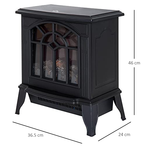 Electric Fireplace Stove with LED Flame Effect