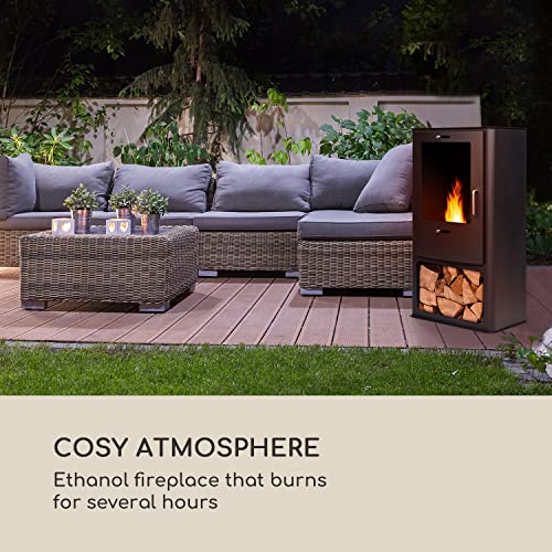 Blumfeldt Fiamme Cantal Ethanol Fireplace - Black