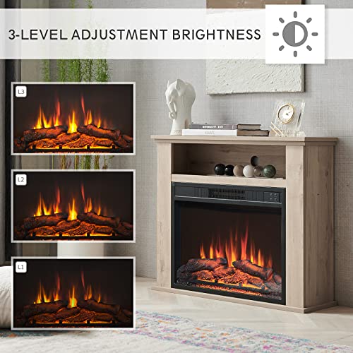 FlameKo Sahara Fireplace with Realistic Flame Effect